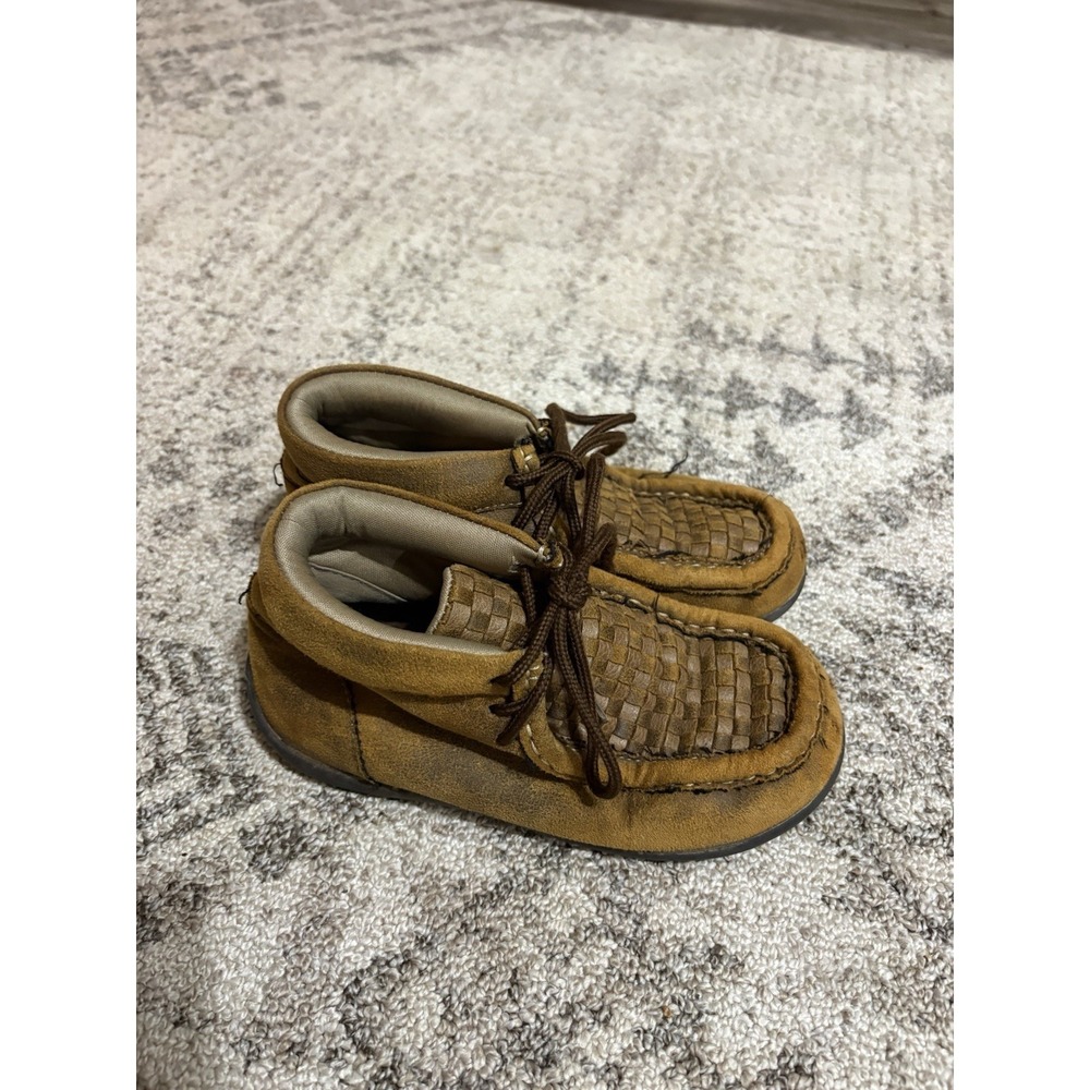 Twister Boys Lace Up Western Shoes Size 12